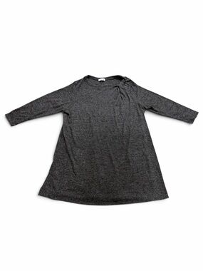 Gilli Heather Charcoal Relaxed Knit Tunic